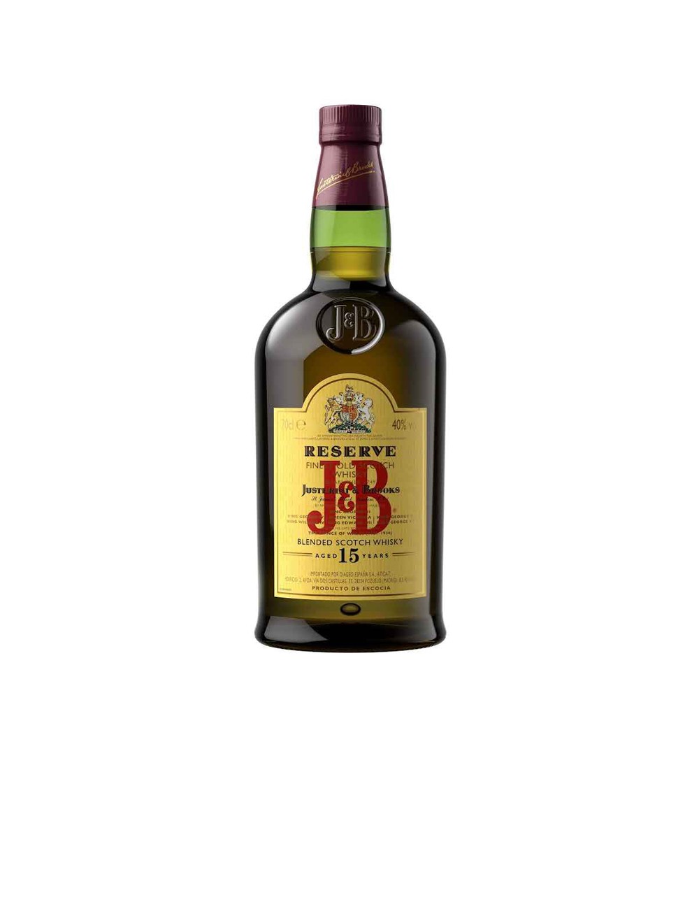 whiky J&B reserva 15 años